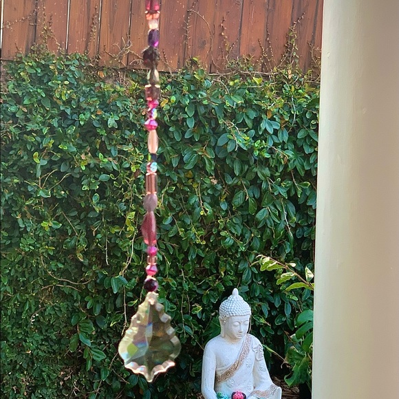 Beaded Sun Catcher Czech Glass & Vintage Italian Crystal (See Description) - Picture 6 of 15